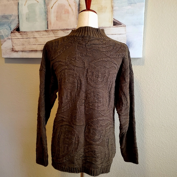 GAP | Chunky Knitted High Neck Heavy Sweater sz M - Picture 3 of 5